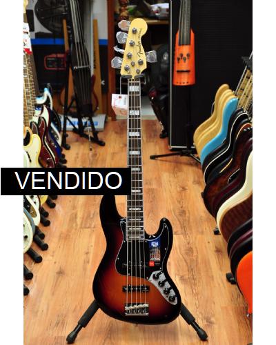 Fender American Elite Jazz Bas V Sunburst RW